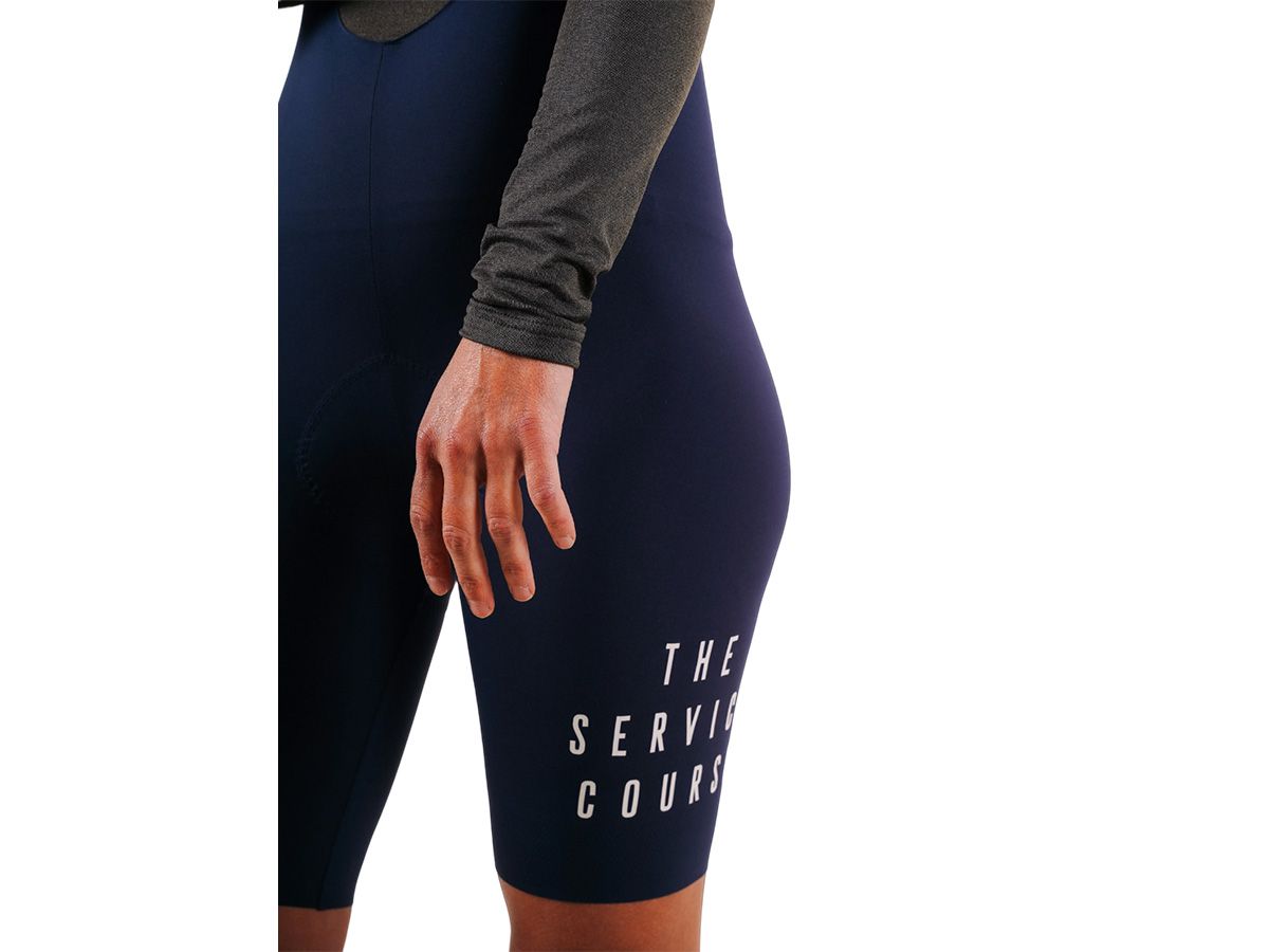 The Service Course Women Bib Shorts (2.0) 女款連身車褲 藍色 S