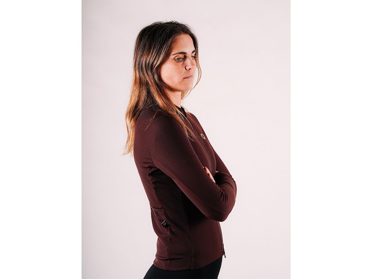 The Service Course Women Long Sleeve Winter Jersey 女款長袖車衣 巧克力色 M