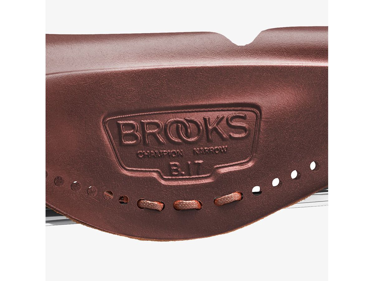 Brooks B17 Narrow Carved 皮革座墊 褐色