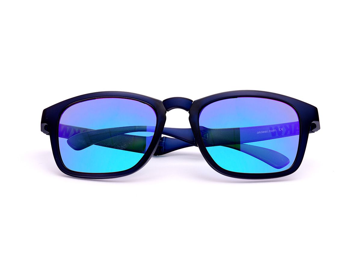 Akiwei 變型金剛 變色天晴藍 - 黑框