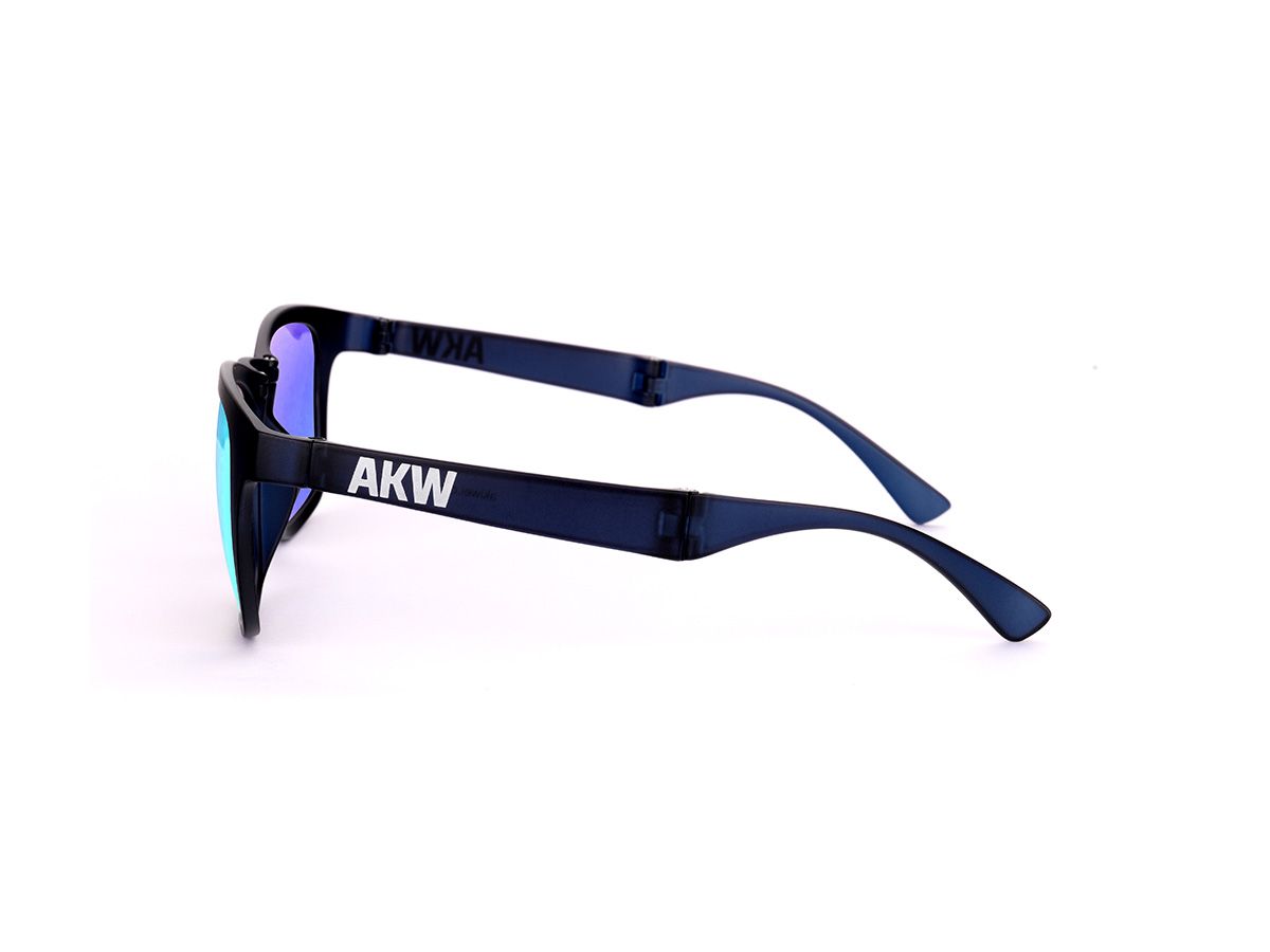 Akiwei 變型金剛 變色天晴藍 - 黑框