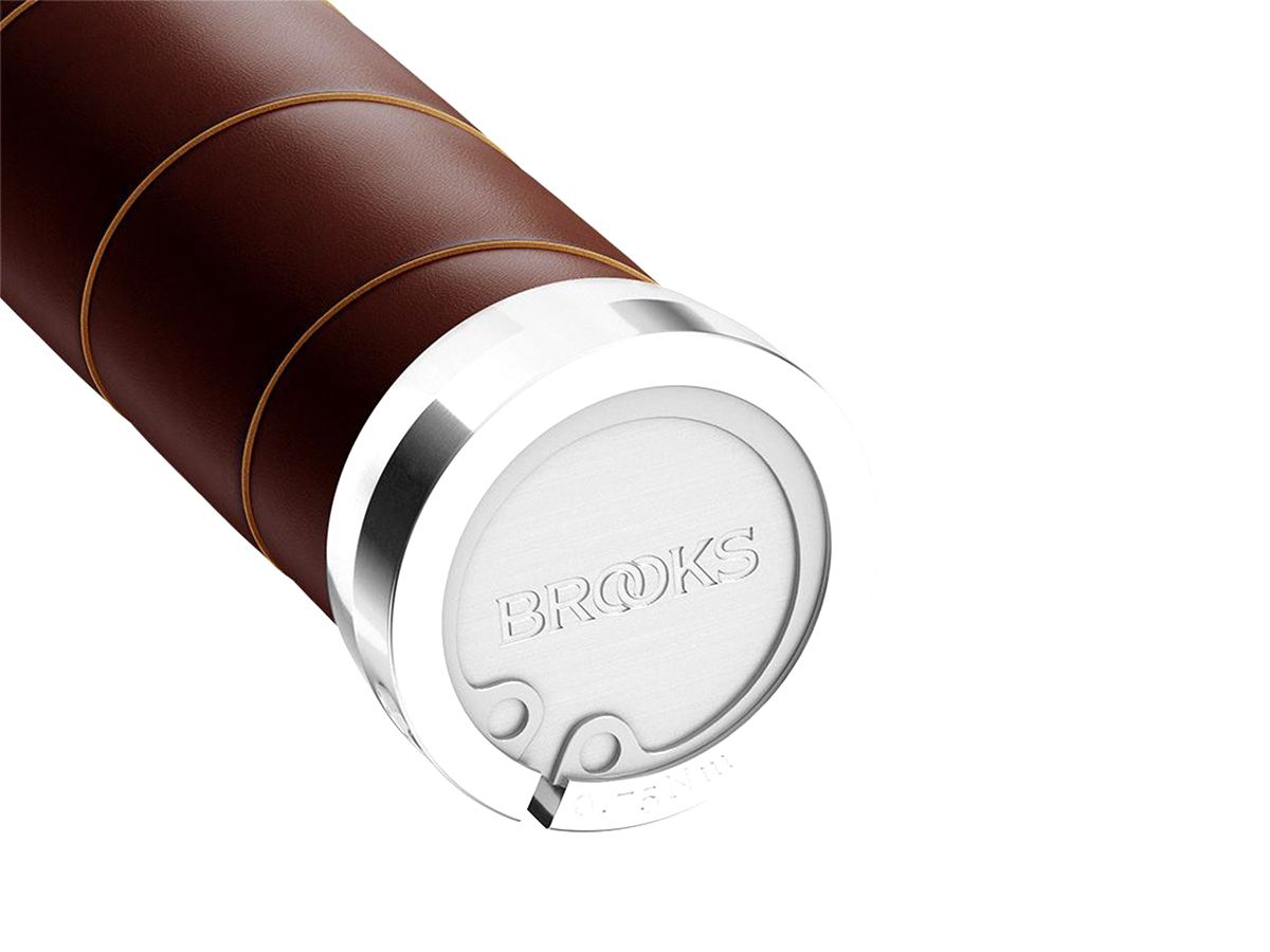Brooks Slender 皮革手握 130/130 褐色