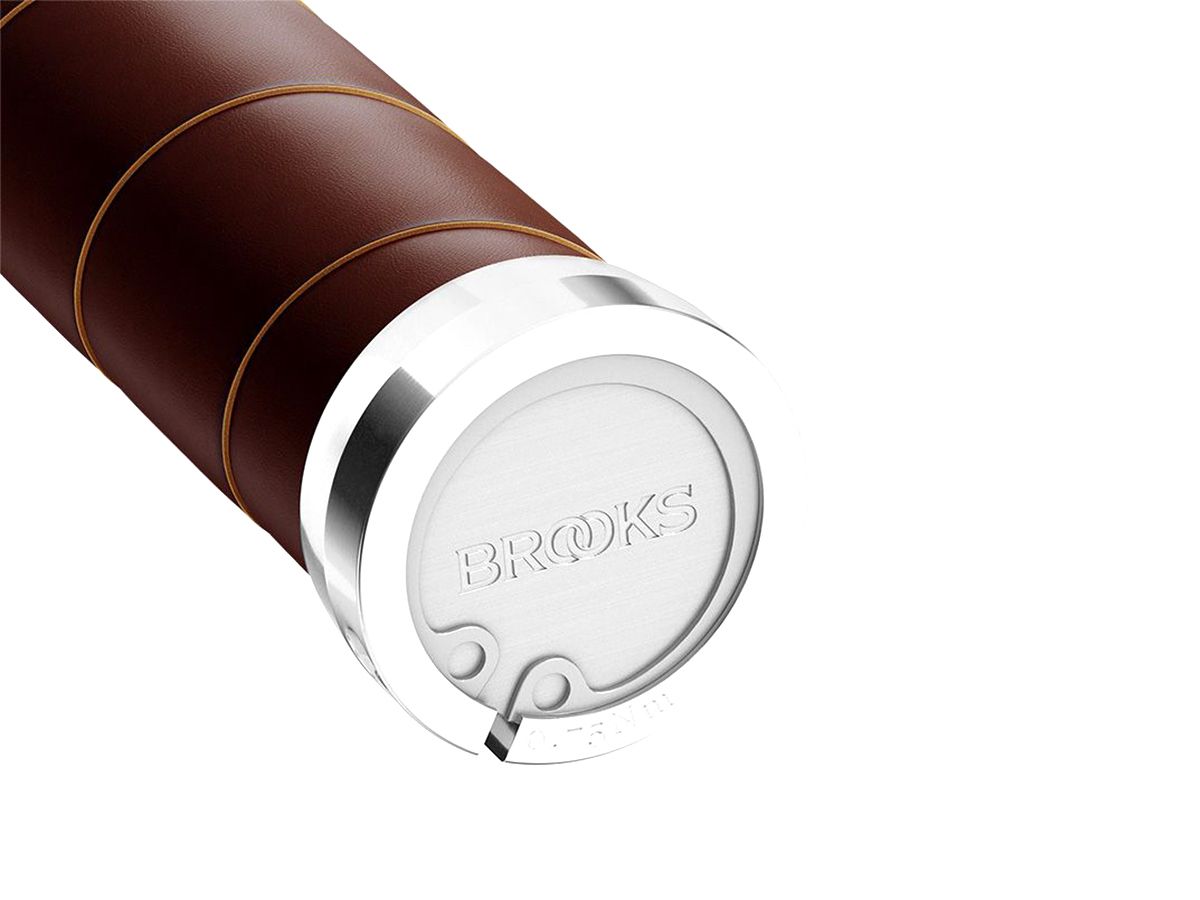 Brooks Slender 皮革手握 100/100 褐色