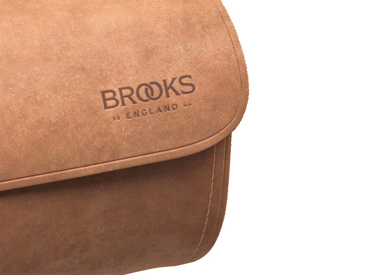 Brooks Challenge 皮革坐墊包 0.5L 深棕色
