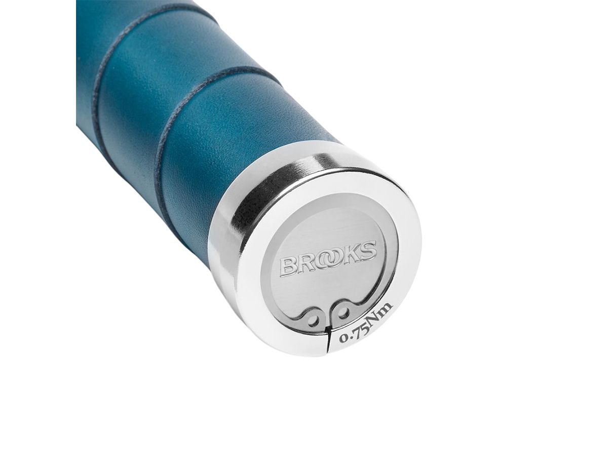 Brooks Slender 皮革手握 130/130 青綠色