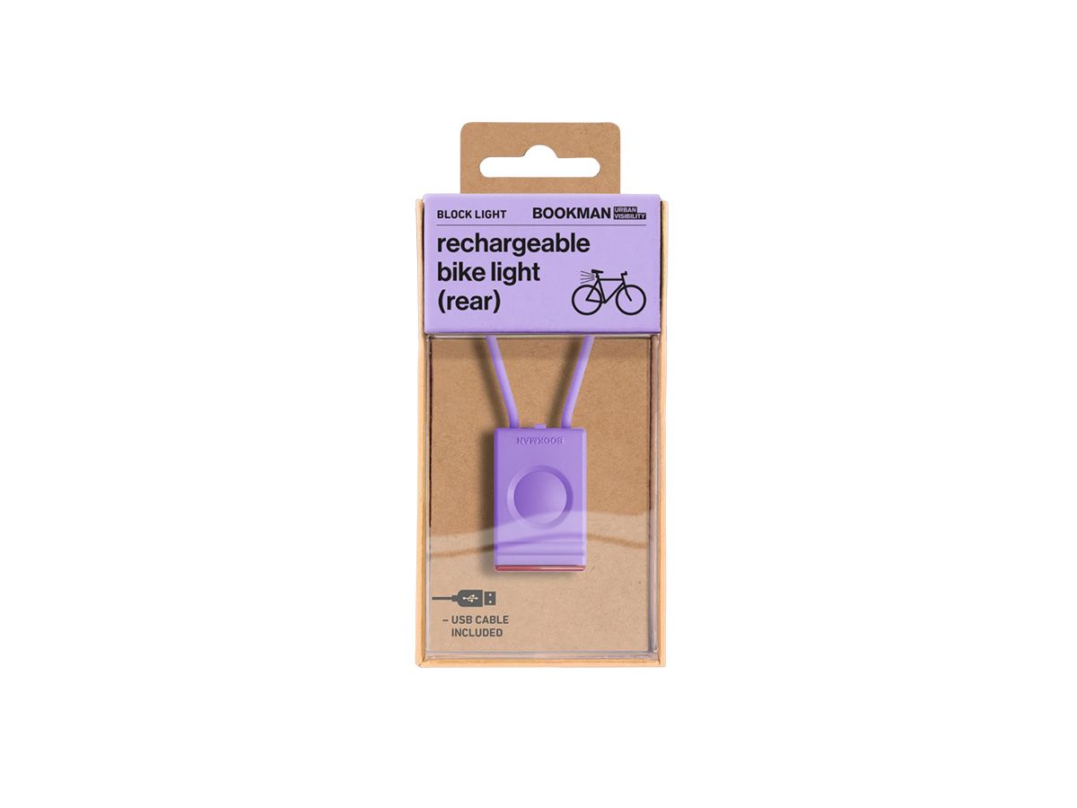 Bookman Block Light Rear 後燈 薰衣草紫