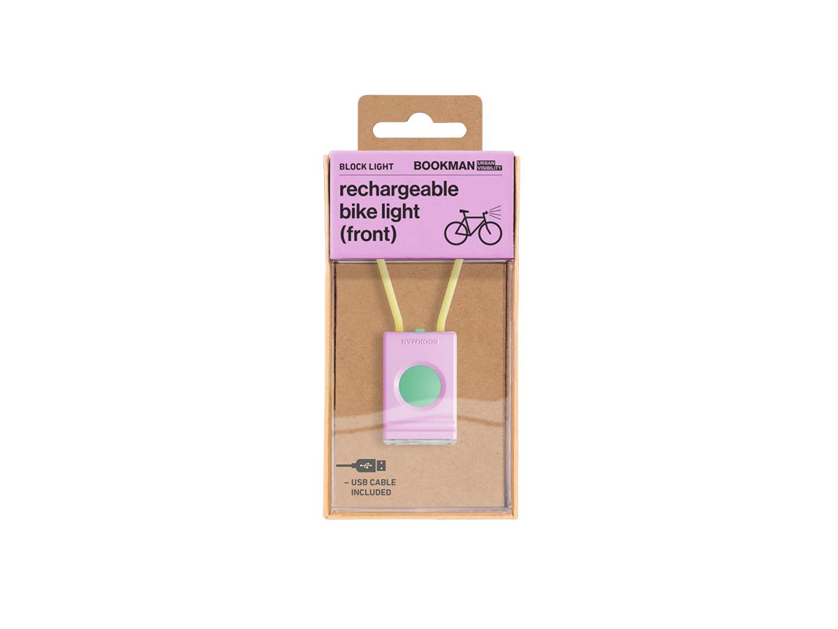 Bookman Block Light Front 前燈 粉紅色