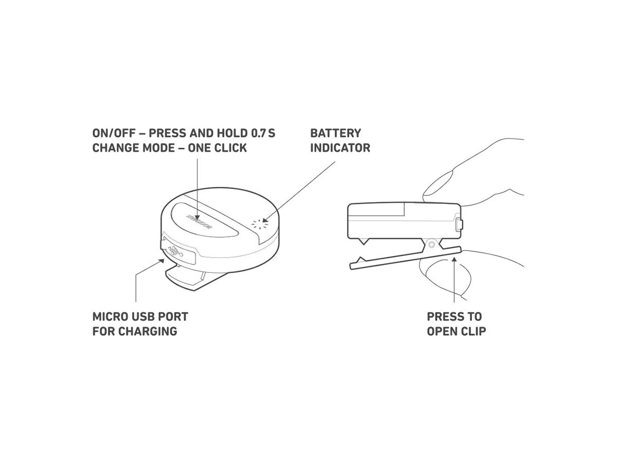 Bookman Eclipse 2 in 1 圓燈 淡藍色