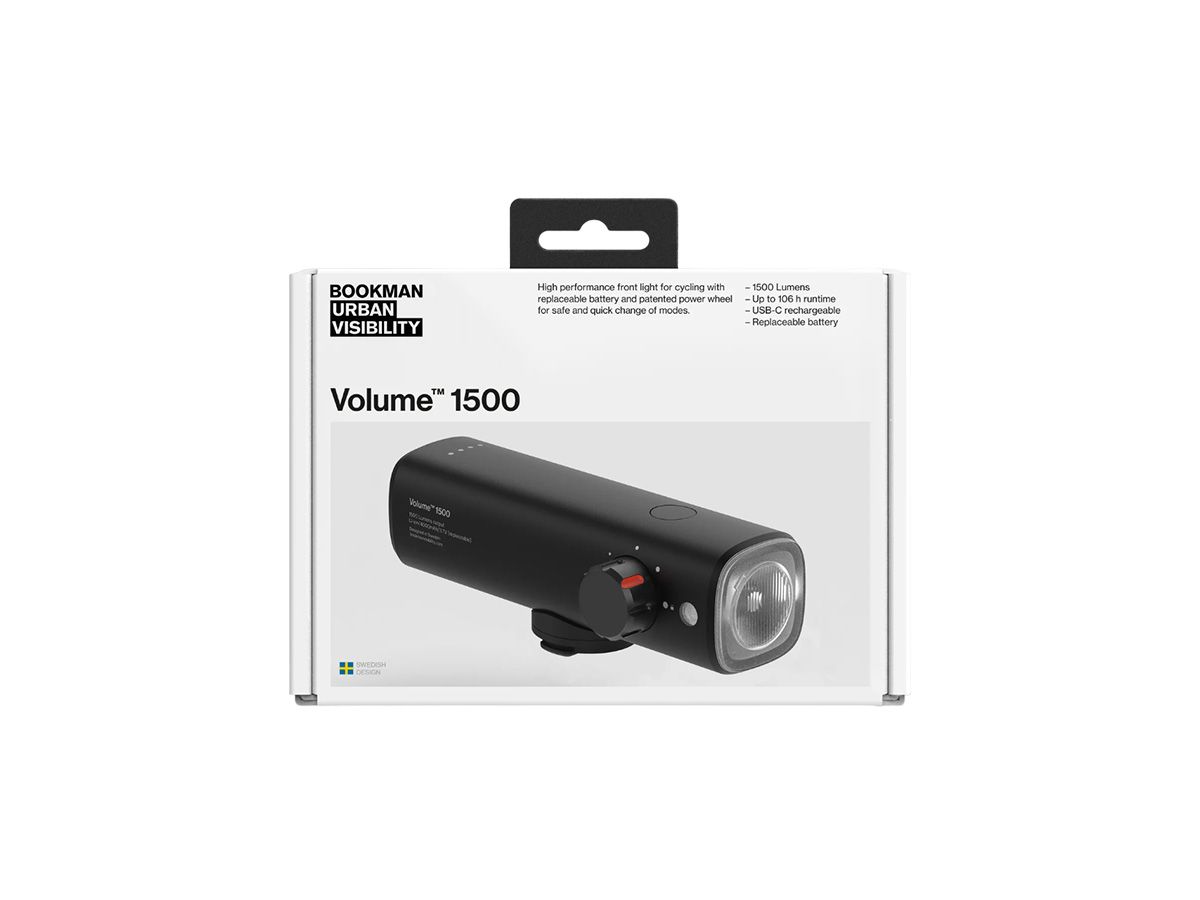 Bookman Volume™ 1500 高流明前燈 黑色