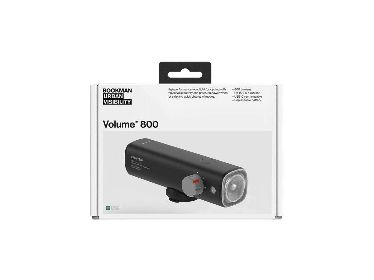 Bookman Volume™ 800 高流明前燈 黑色