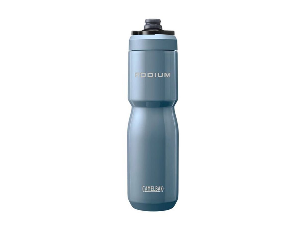 CamelBak Podium Steel 競速真空保冰單車水瓶 650ml - 霧灰藍