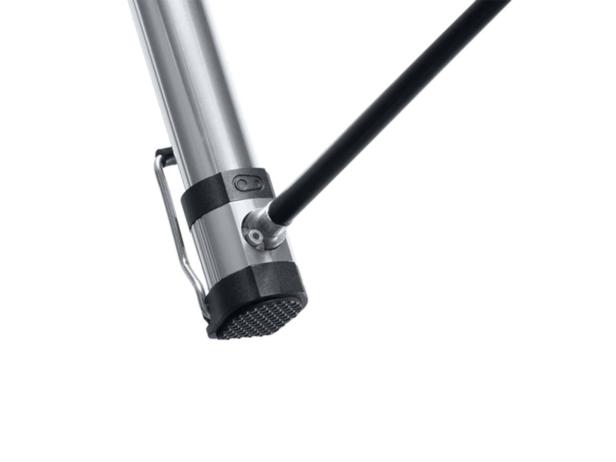 Crankbrothers Klic HV 迷你直立式打氣筒 - 銀色