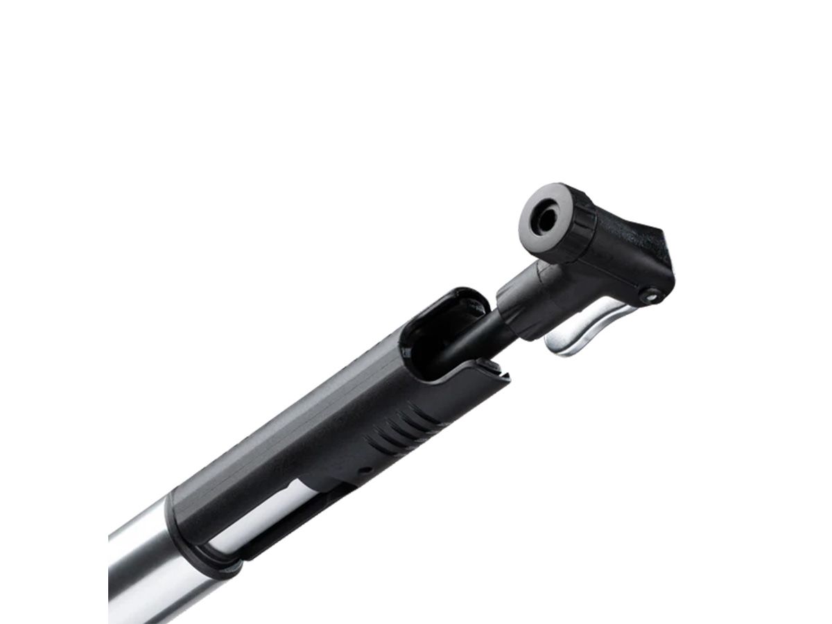 Crankbrothers Klic HV 迷你直立式打氣筒 - 銀色