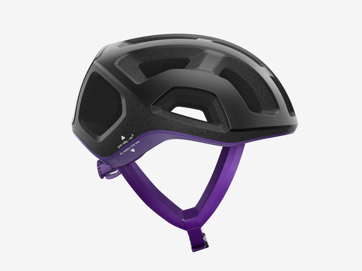 POC Ventral Lite WF 寬版安全帽 消光黑色/紫帽帶 S/M 系列