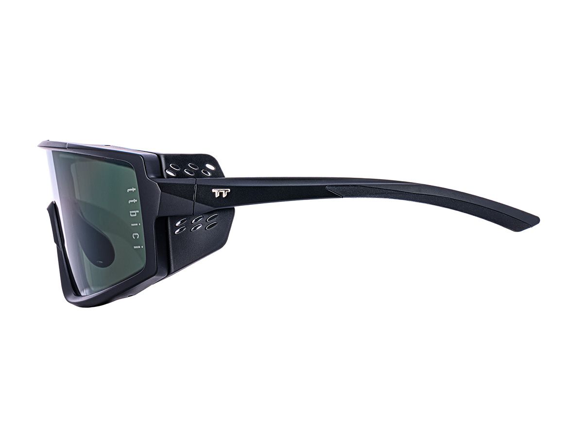 E-1 Cycling Sunglasses 騎行運動眼鏡 / 純黑色+綠鏡片 (CAT3)