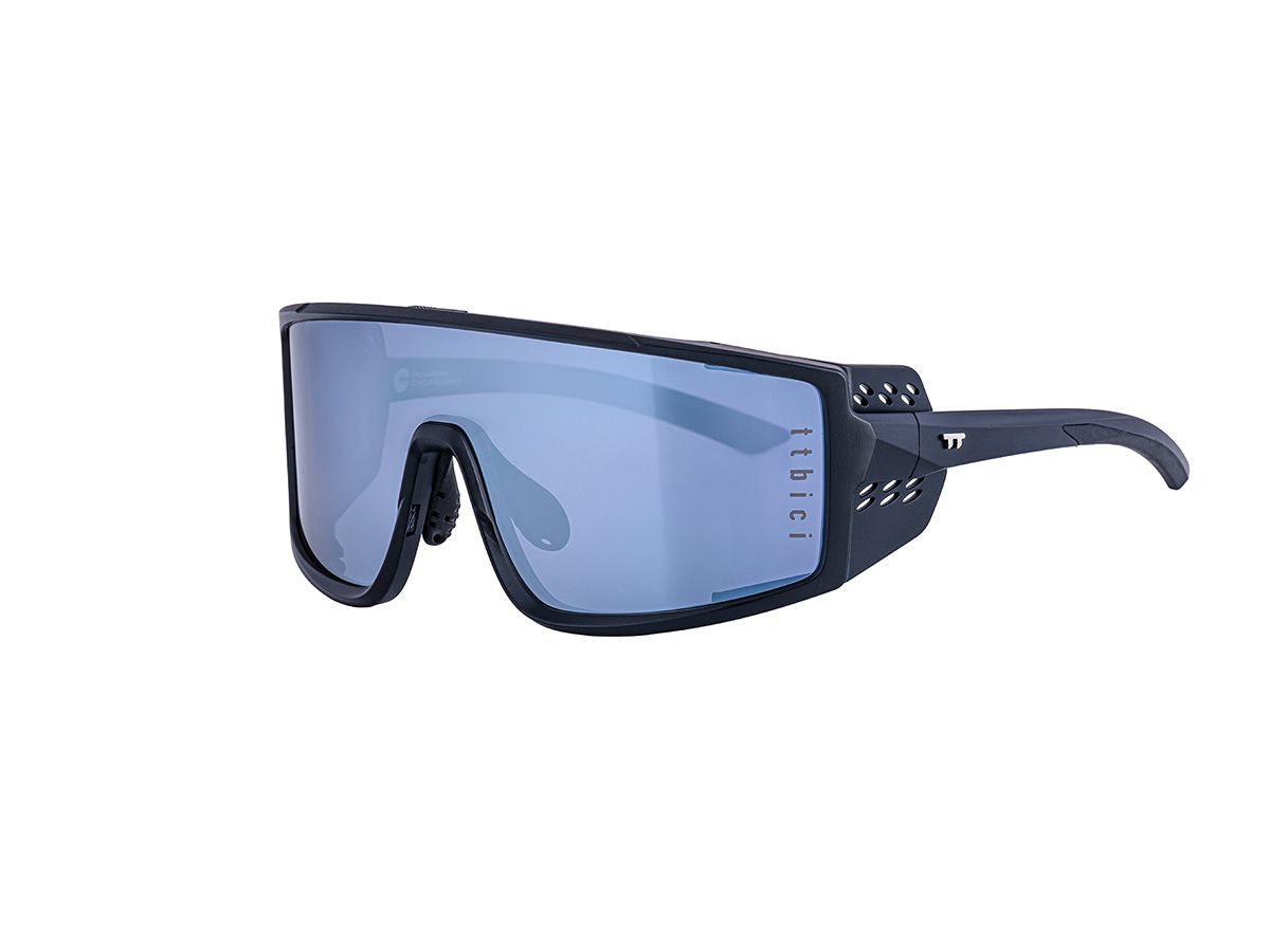 E-1 Cycling Sunglasses 騎行運動眼鏡 / 純黑色+鏡面銀鏡片 (CAT3)