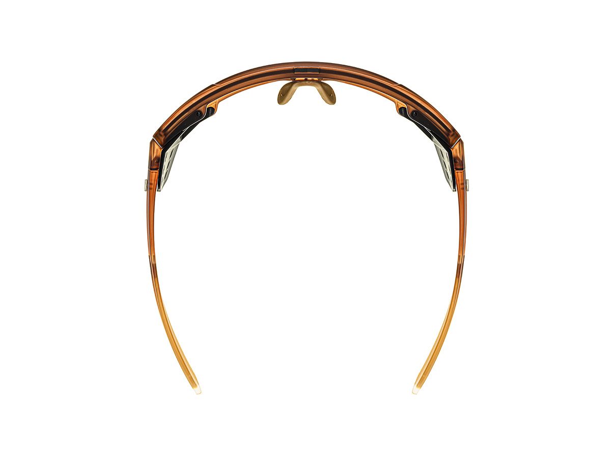 E-1 Cycling Sunglasses 騎行運動眼鏡 / 霧棕色+鏡面金鏡片 (CAT3)