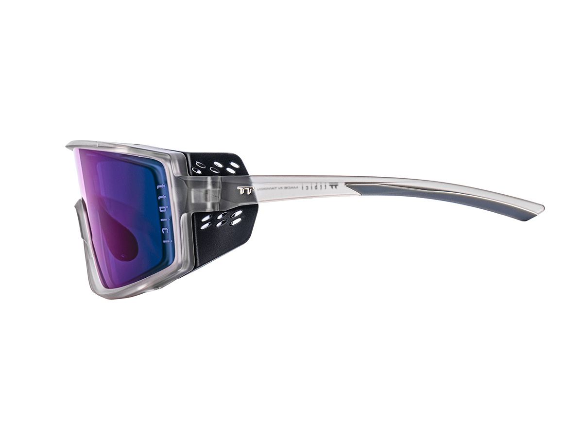 E-1 Cycling Sunglasses 騎行運動眼鏡 / 霧灰色+鏡面藍鏡片 (CAT3)