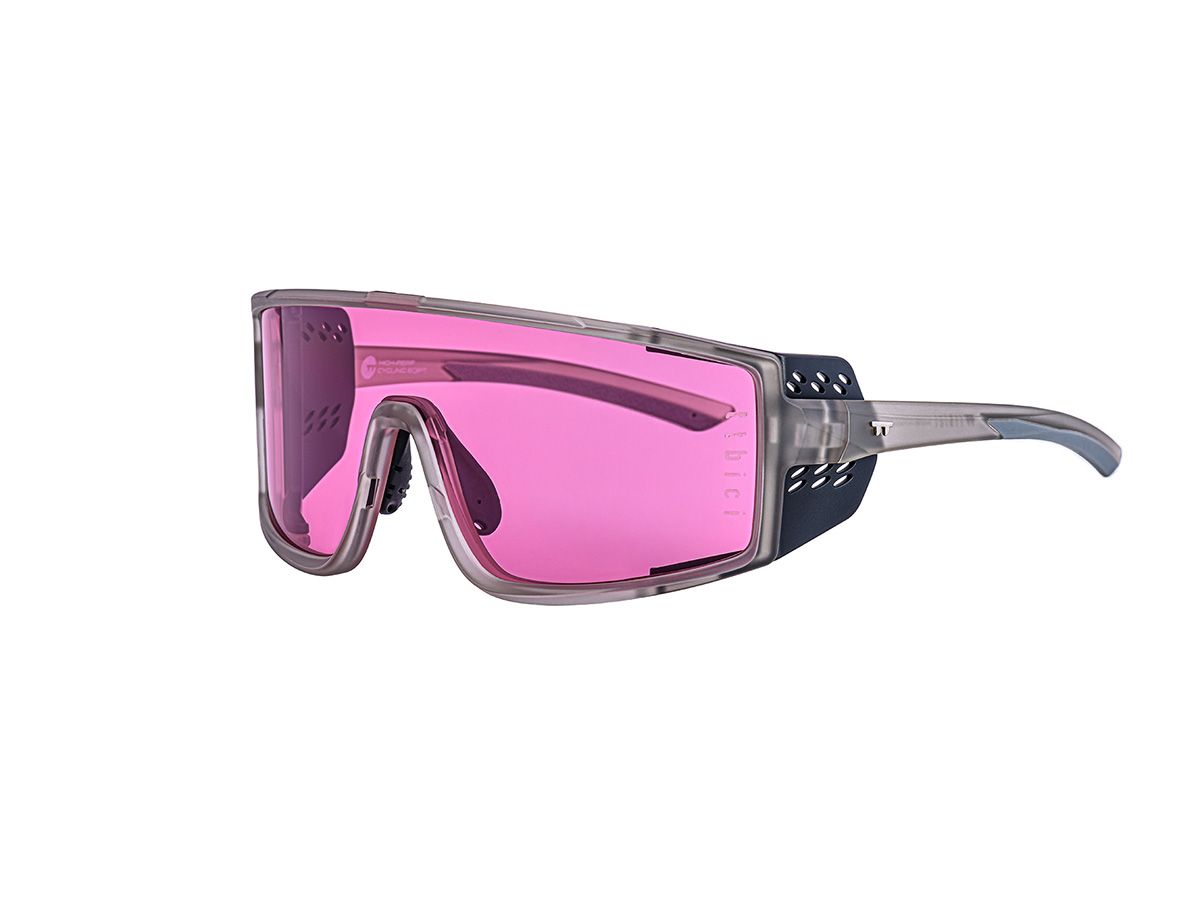 E-1 Cycling Sunglasses 騎行運動眼鏡 / 霧灰色+粉紅鏡片 (CAT1)