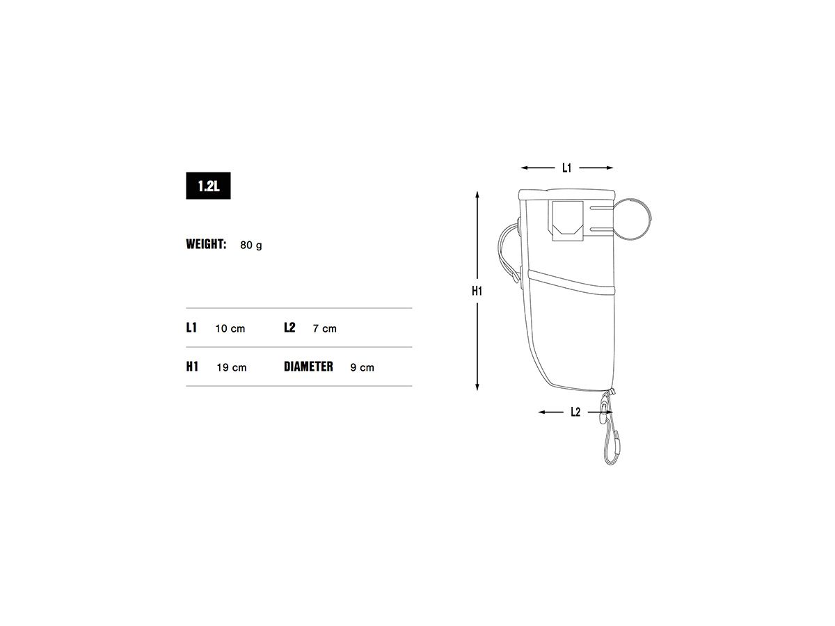 Apidura Backcountry 手把補給袋(1.2L 擴充版)