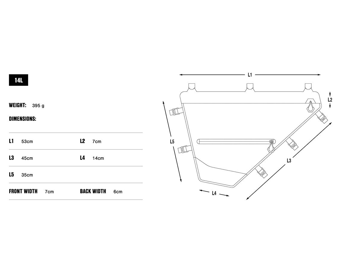 Apidura EXPEDITION 防水滿版車架包(14L)