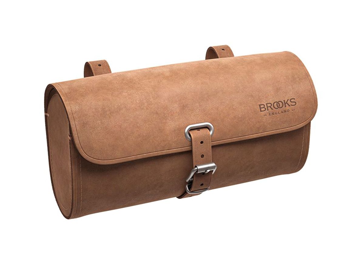Brooks Challenge 皮革坐墊包 1.5L 深棕色