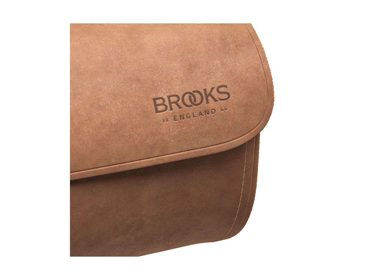 Brooks Challenge 皮革坐墊包 1.5L 深棕色