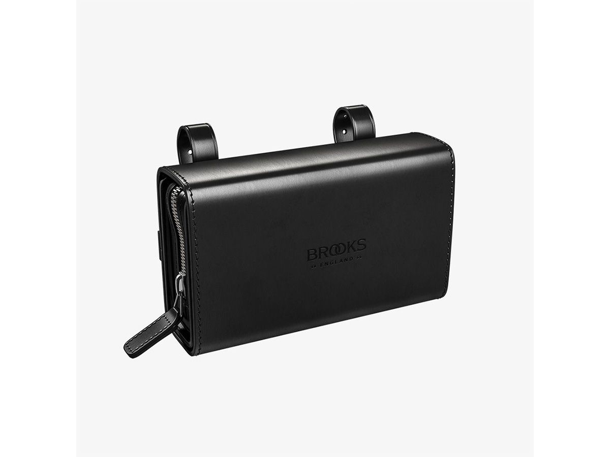 Brooks D-Shaped 皮革坐墊包 0.75L 黑色