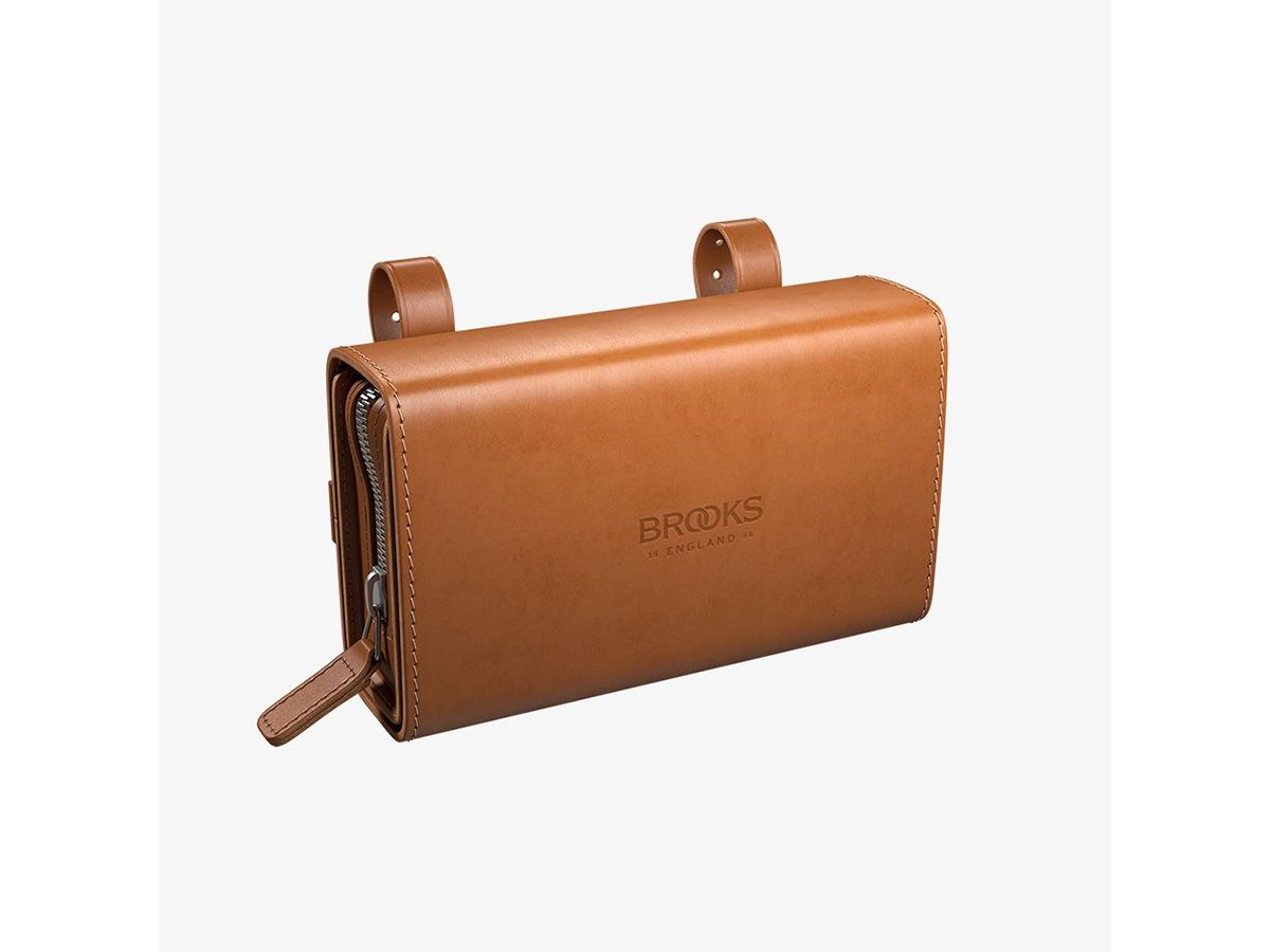 Brooks D-Shaped 皮革坐墊包 0.75L 蜂蜜色