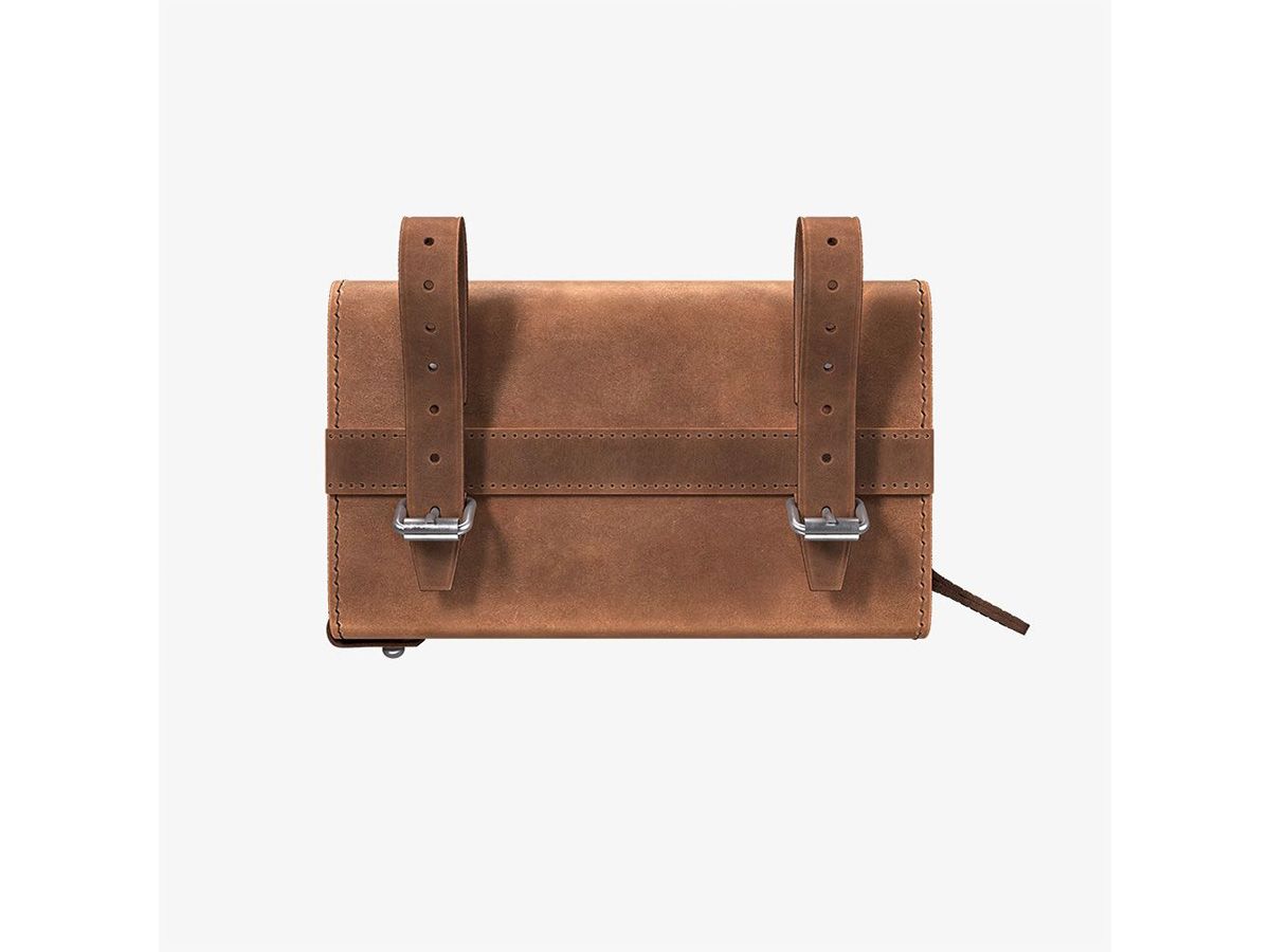 Brooks D-Shaped 皮革坐墊包 0.75L 深棕色