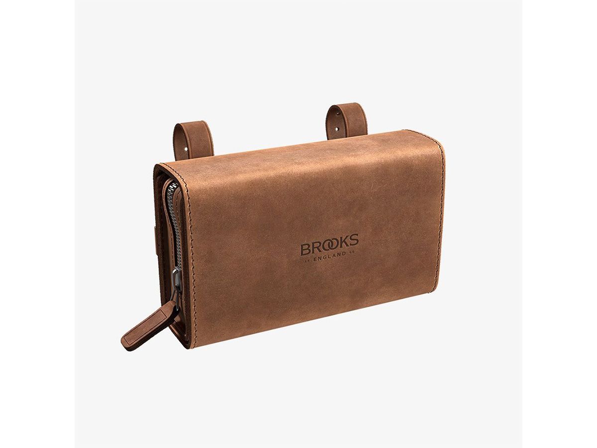Brooks D-Shaped 皮革坐墊包 0.75L 深棕色
