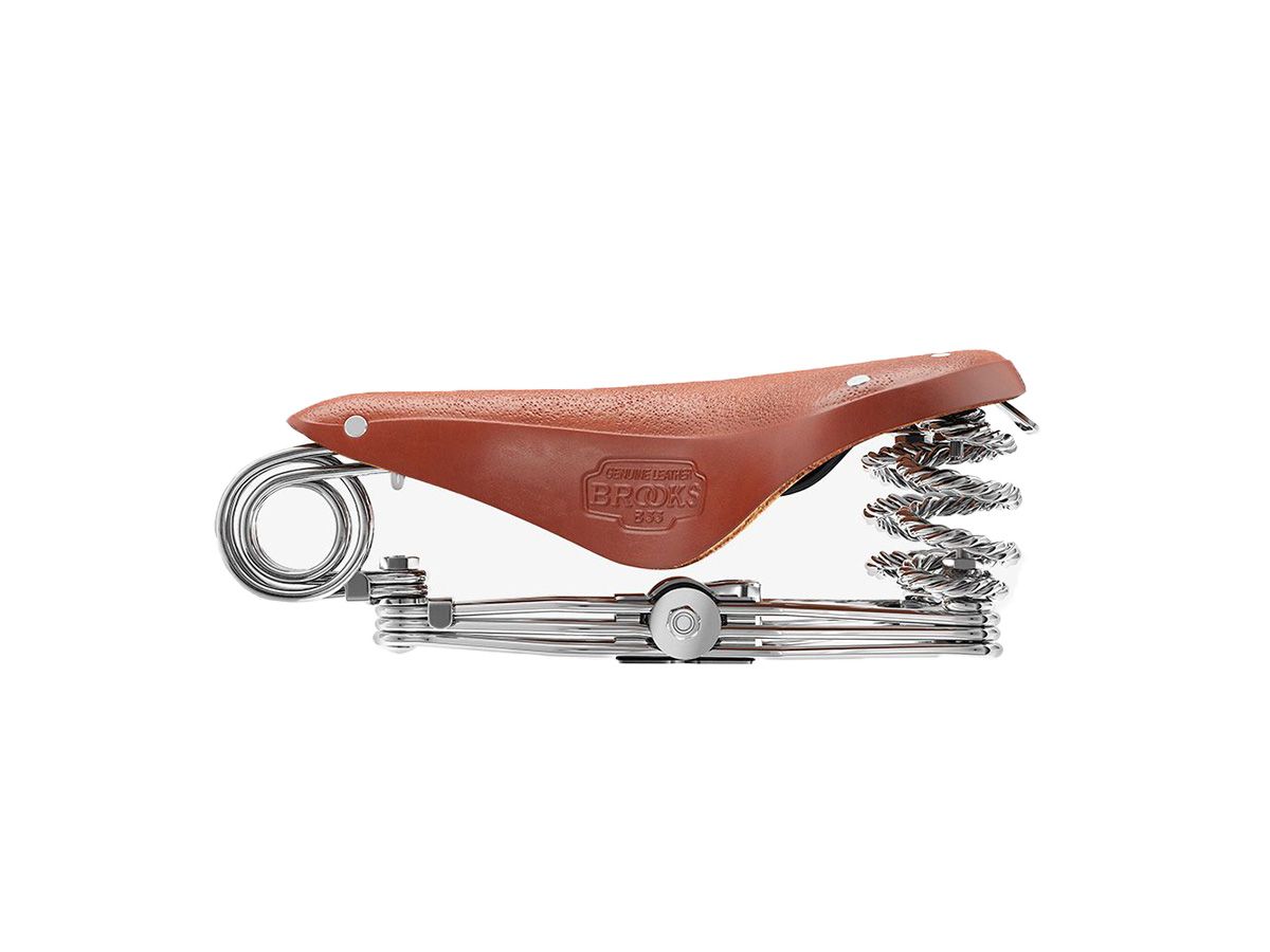 Brooks B33 皮革座墊 蜂蜜色