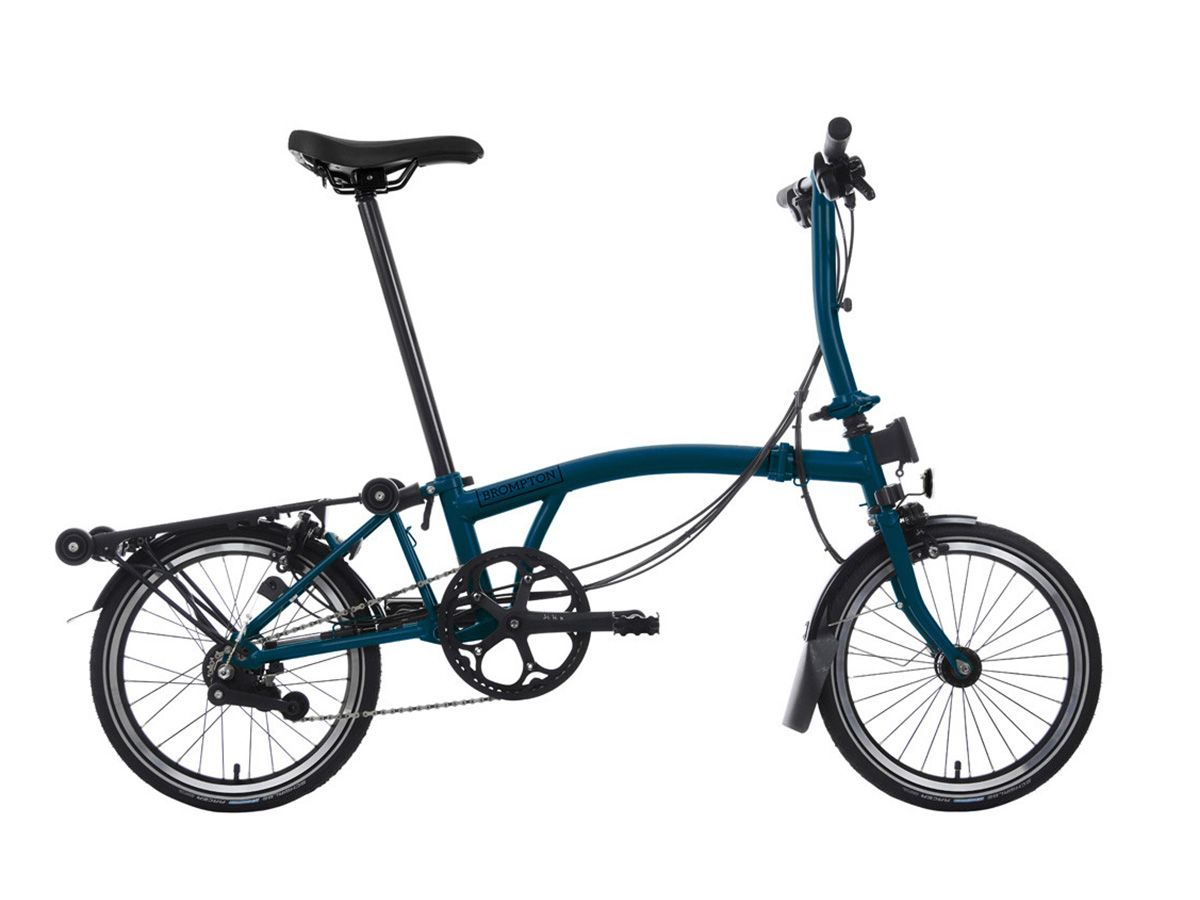 Brompton C Line - 2024 海洋藍 - S把 6速 附前後燈 以及後貨架