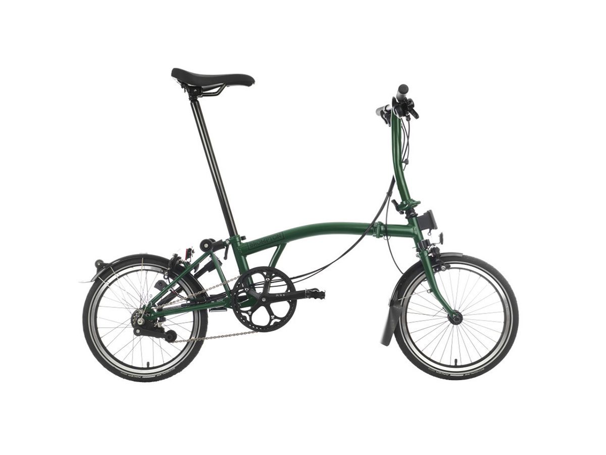 Brompton C Line - 2025 賽車綠 - S把12速/附後貨架/前後燈