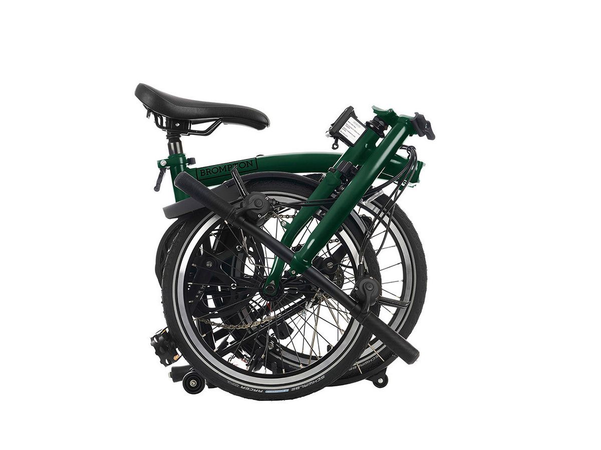 Brompton C Line - 2025 賽車綠 - S把12速/附後貨架/前後燈