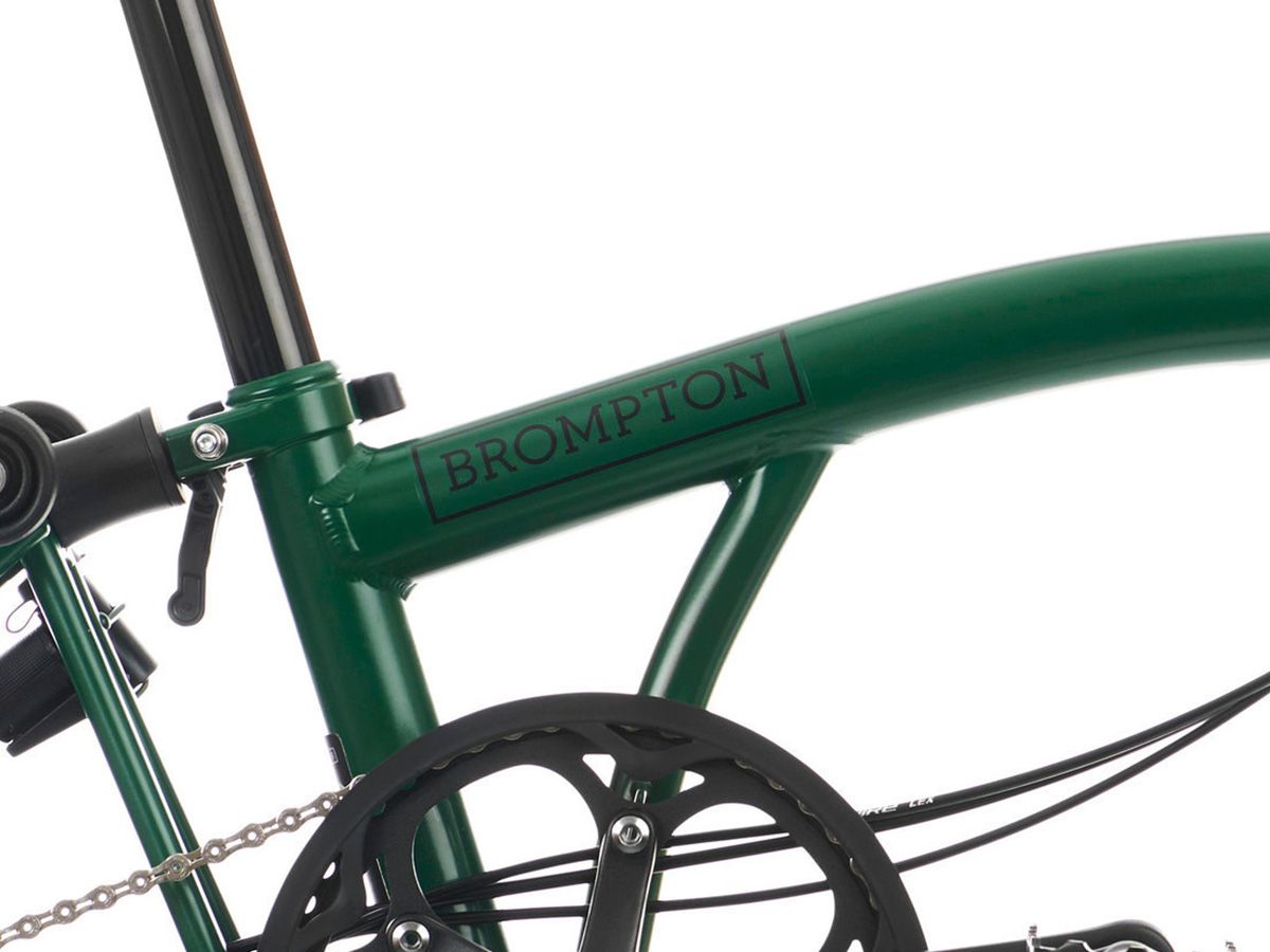 Brompton C Line - 2025 賽車綠 - S把12速/附後貨架/前後燈