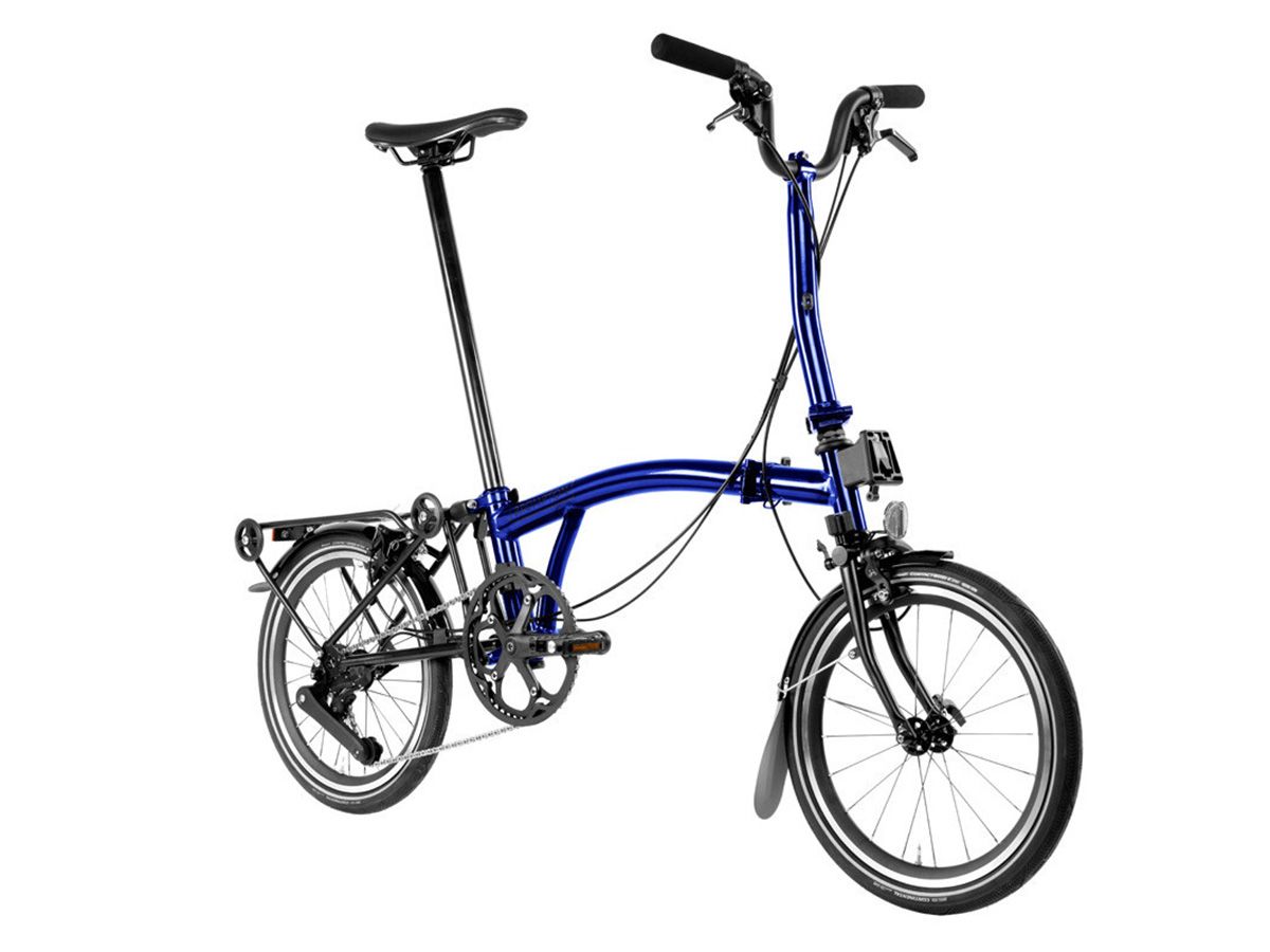 Brompton P Line - 2024 藍清漆 - M把 4速 附後貨架