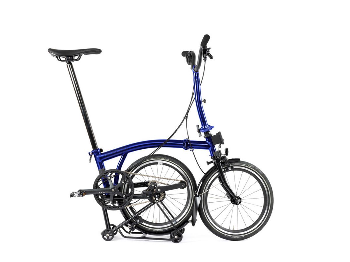 Brompton P Line - 2024 藍清漆 - M把 4速 附後貨架