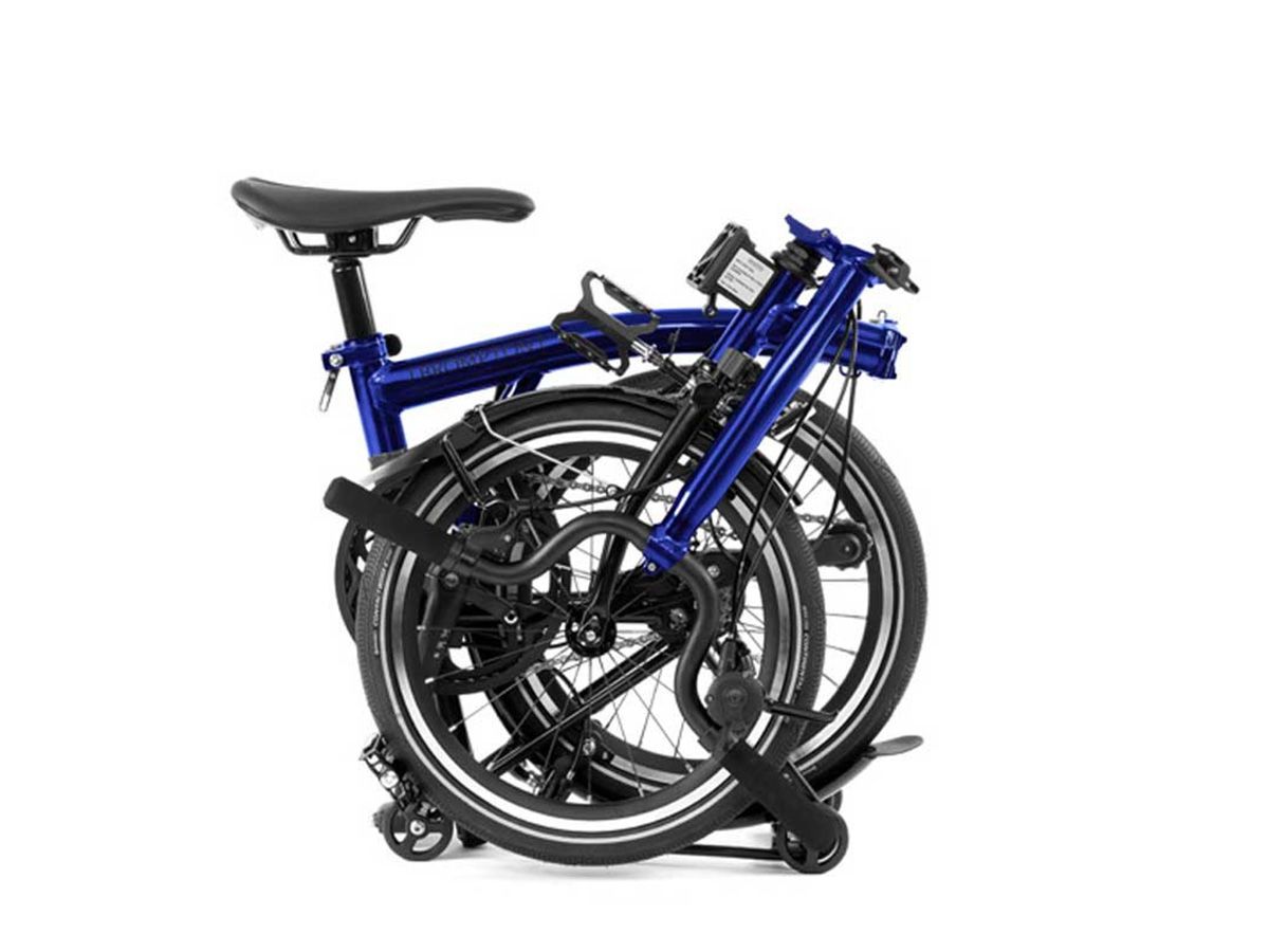 Brompton P Line - 2024 藍清漆 - M把 4速 附後貨架