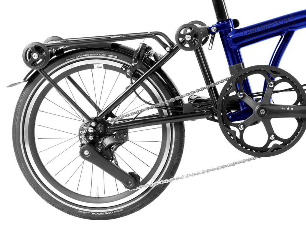 Brompton P Line - 2024 藍清漆 - M把 4速 附後貨架