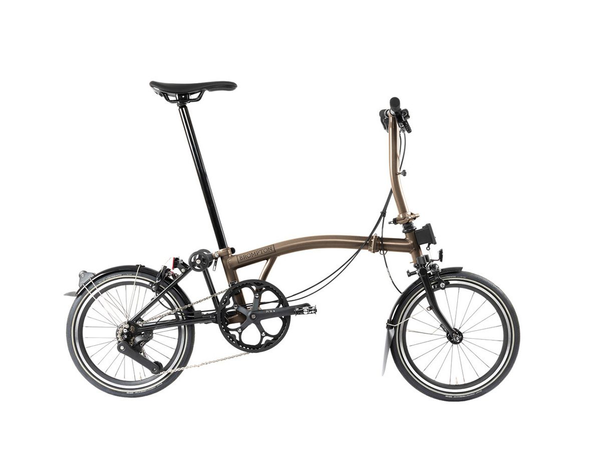 Brompton P Line - 2024 古銅金 - S把12速/附後貨架