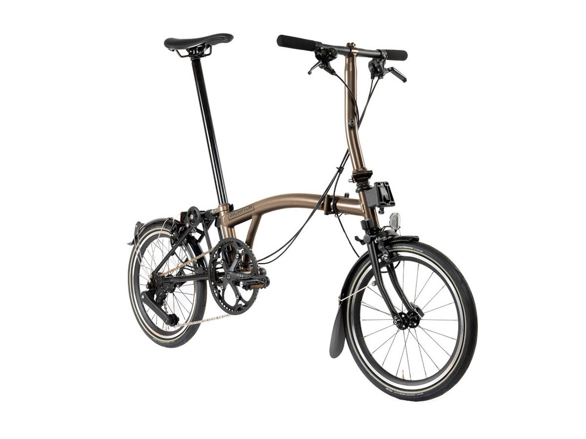 Brompton P Line - 2024 古銅金 - S把12速/附後貨架