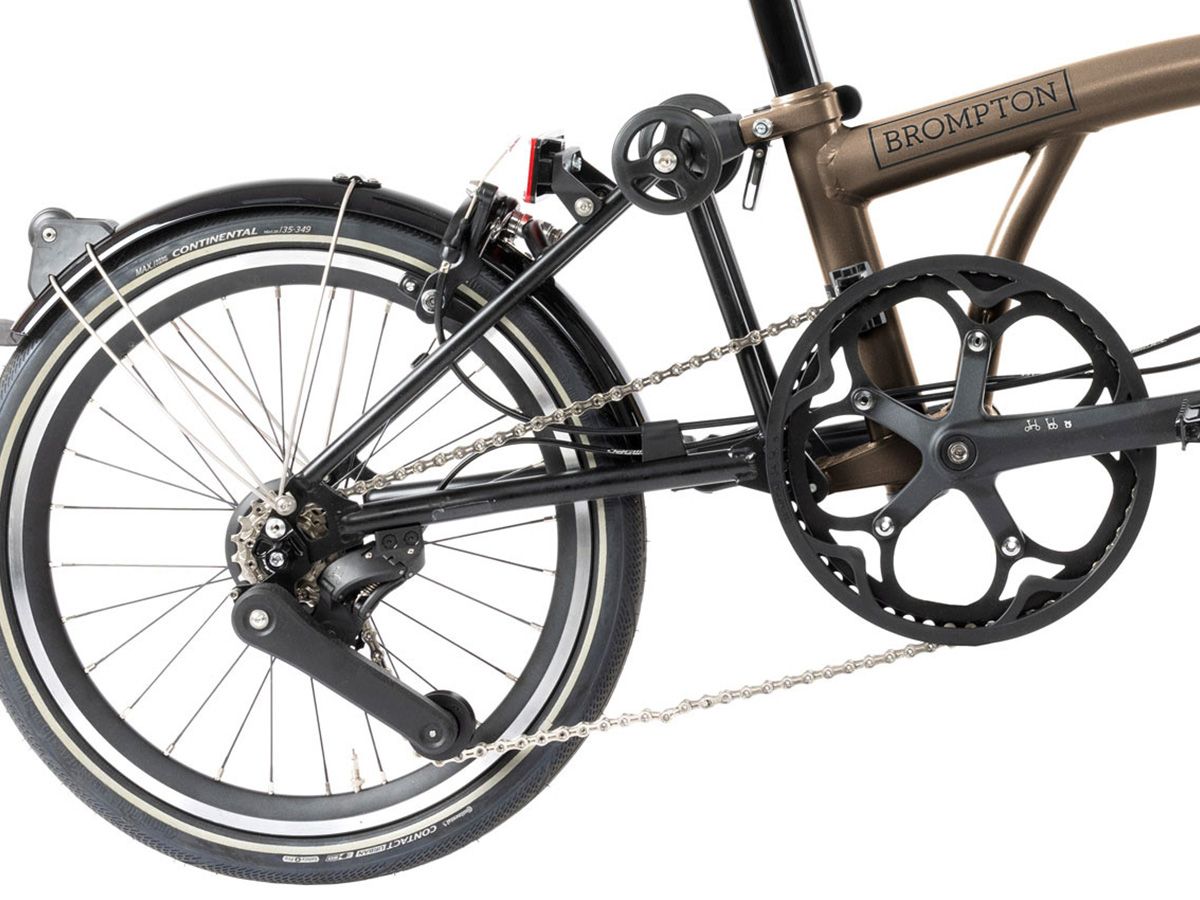 Brompton P Line - 2024 古銅金 - S把12速/附後貨架