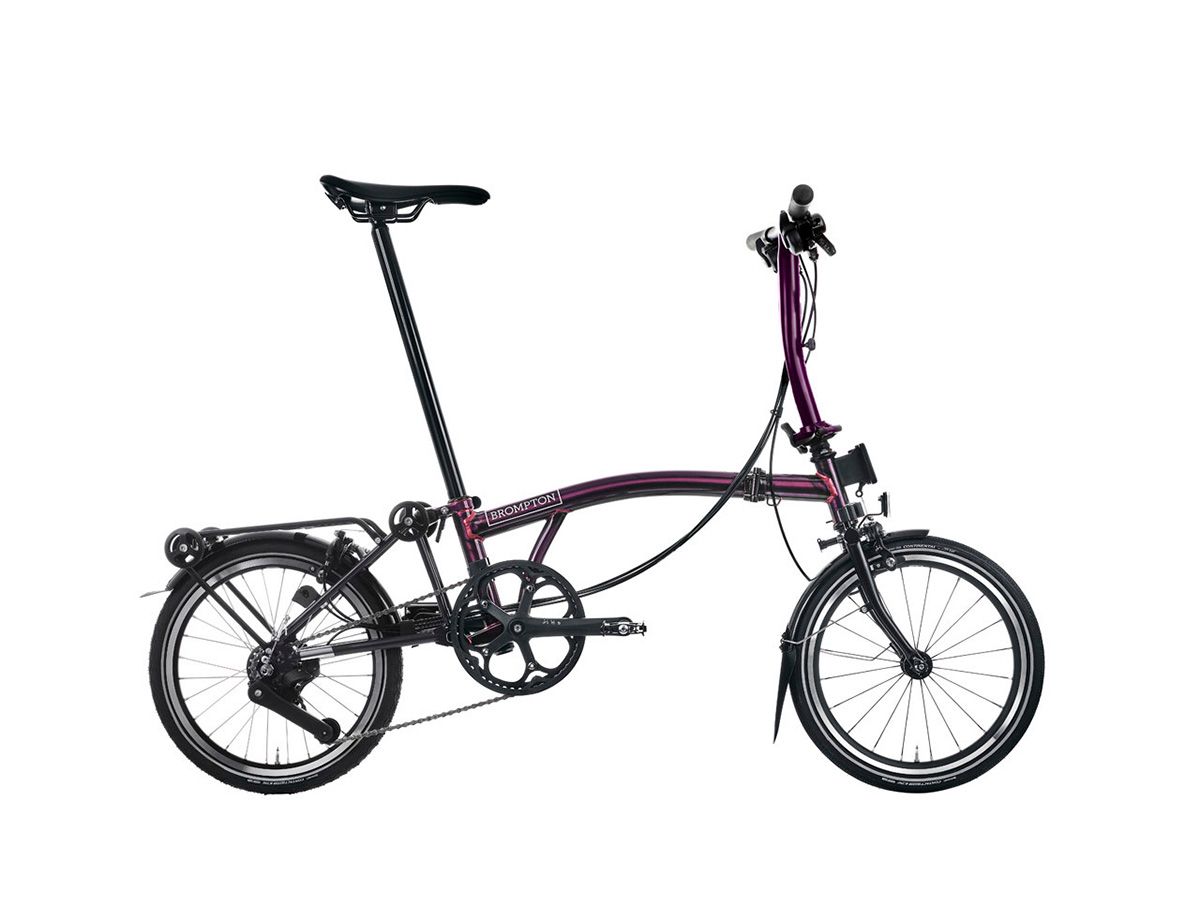 Brompton P Line - 2025 紫清漆 - S把12速/附後貨架