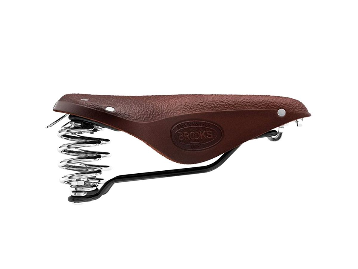 Brooks B67 Short 皮革座墊 褐色