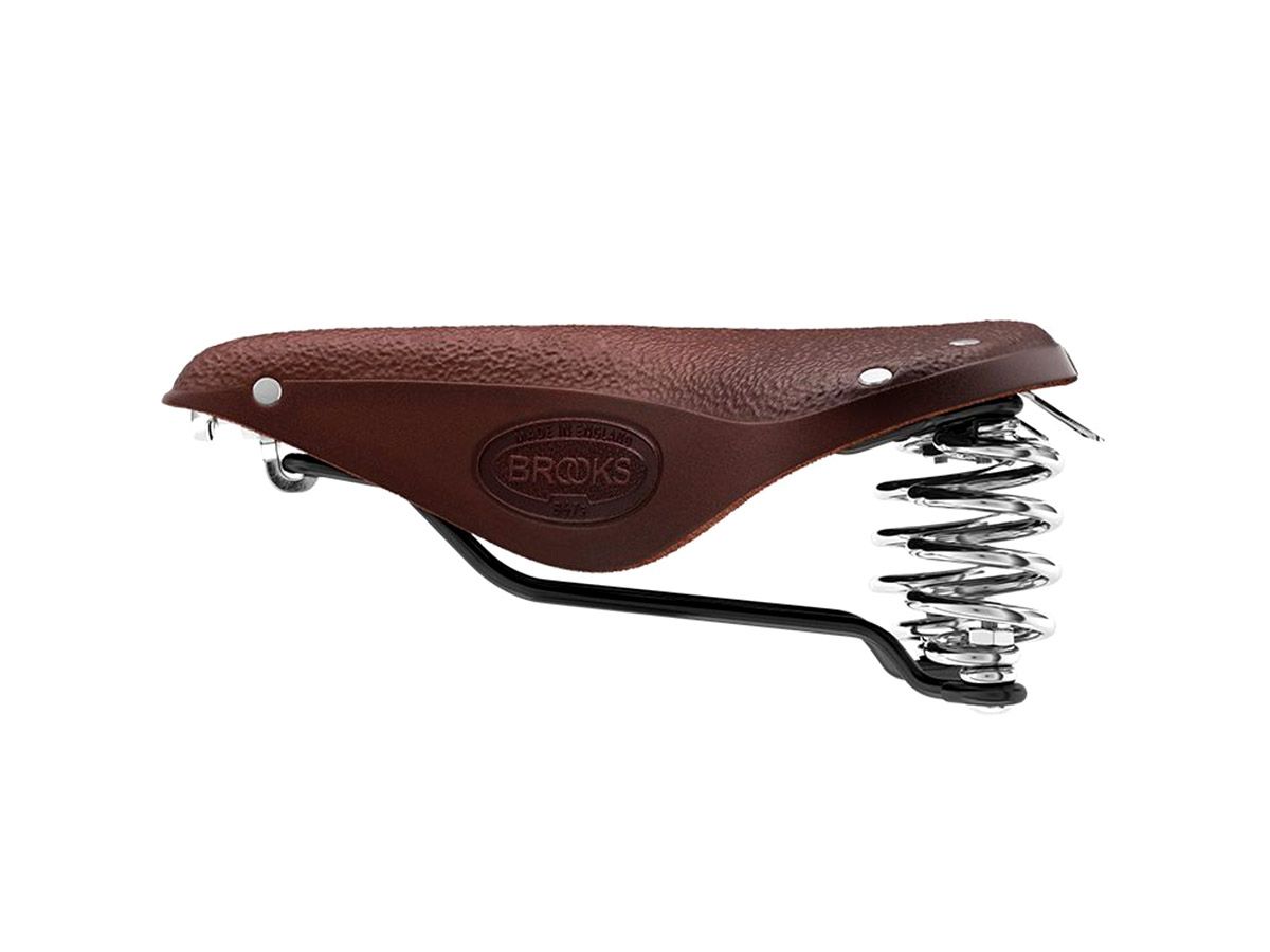 Brooks B67 Short 皮革座墊 褐色