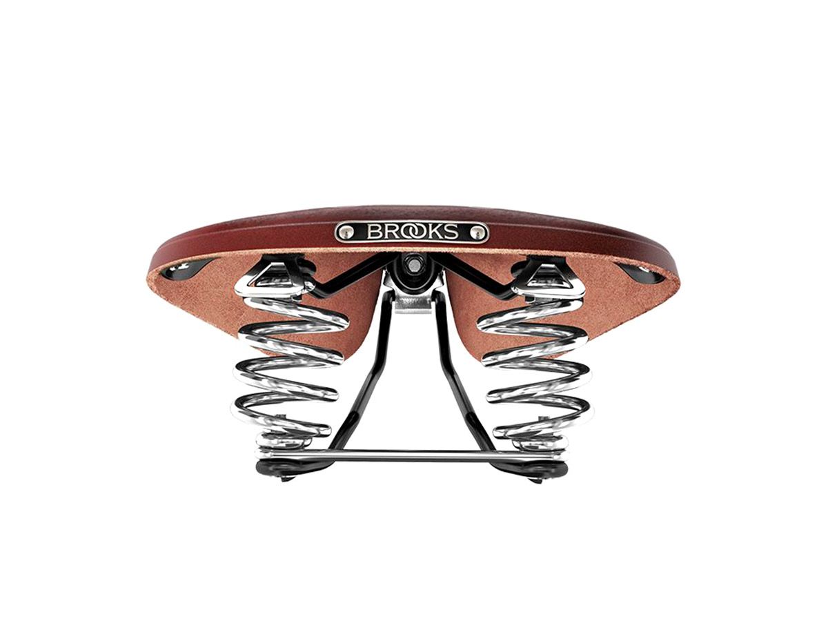 Brooks B67 Short 皮革座墊 褐色