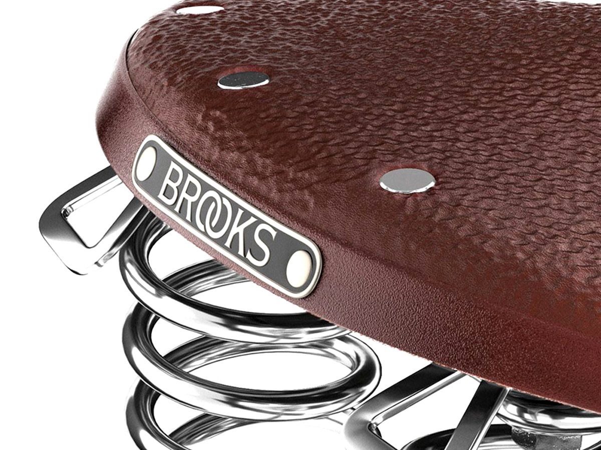 Brooks B67 Short 皮革座墊 褐色