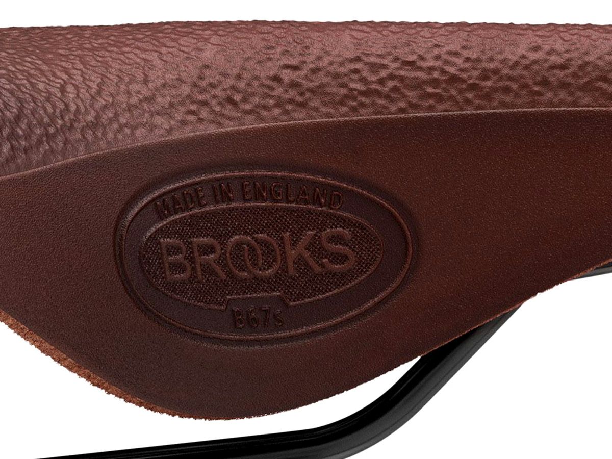 Brooks B67 Short 皮革座墊 褐色