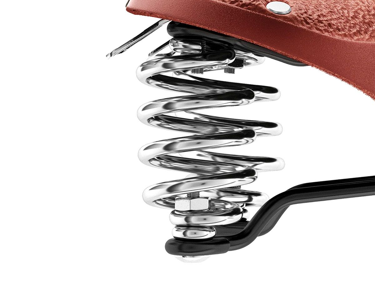 Brooks B67 Short 皮革座墊 蜂蜜色